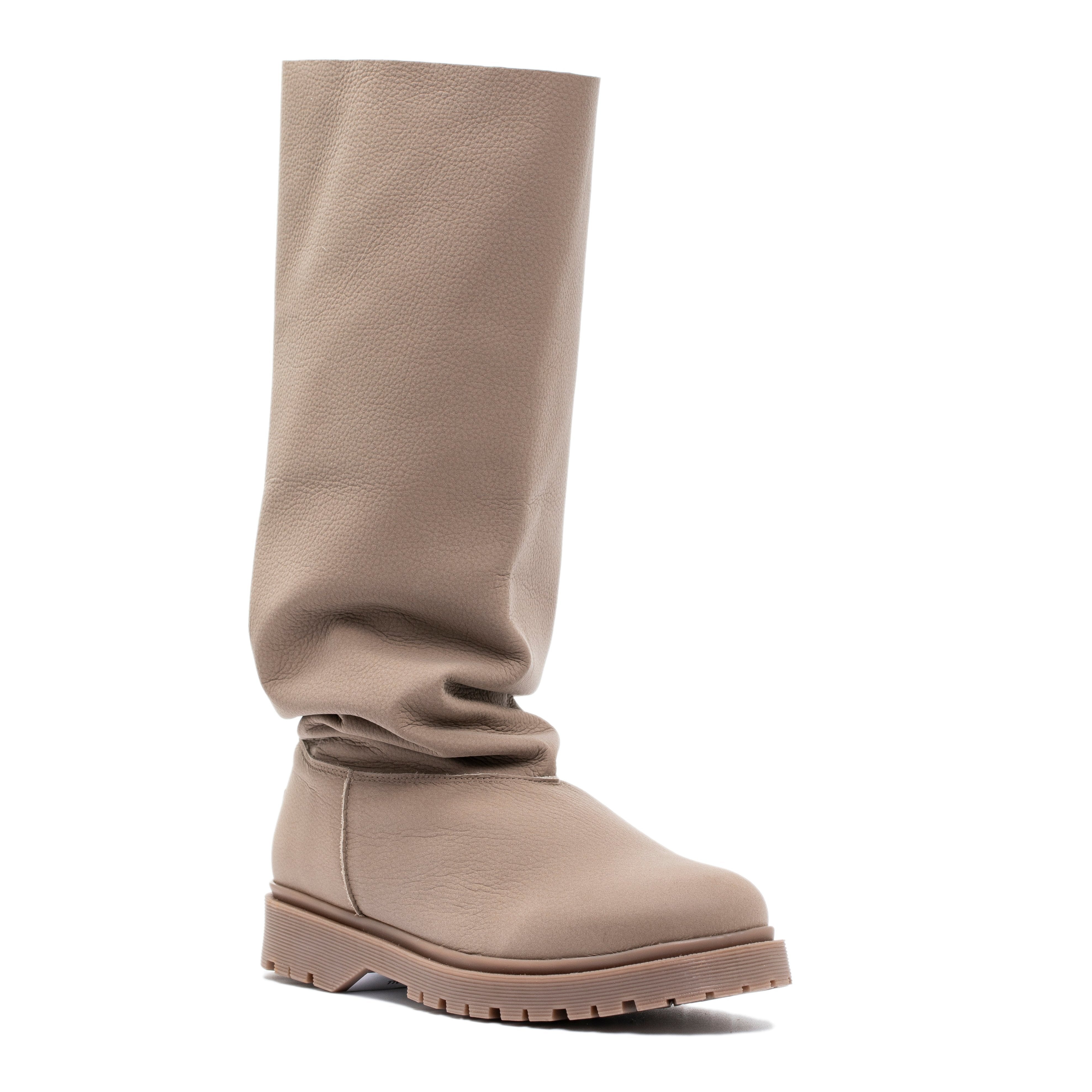 basic baggy tall taupe - merino footpart