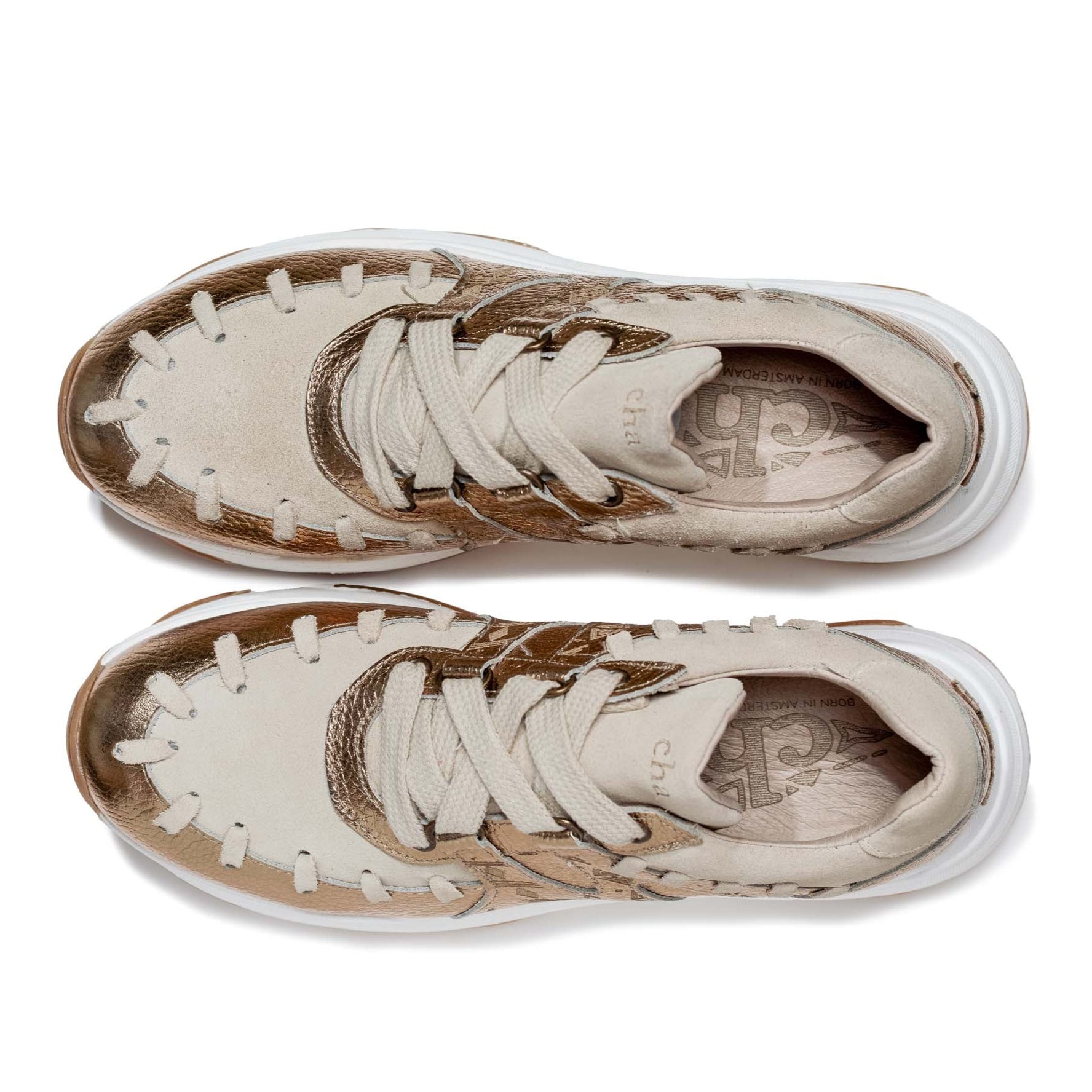 sneaker rumble duo platina/cream