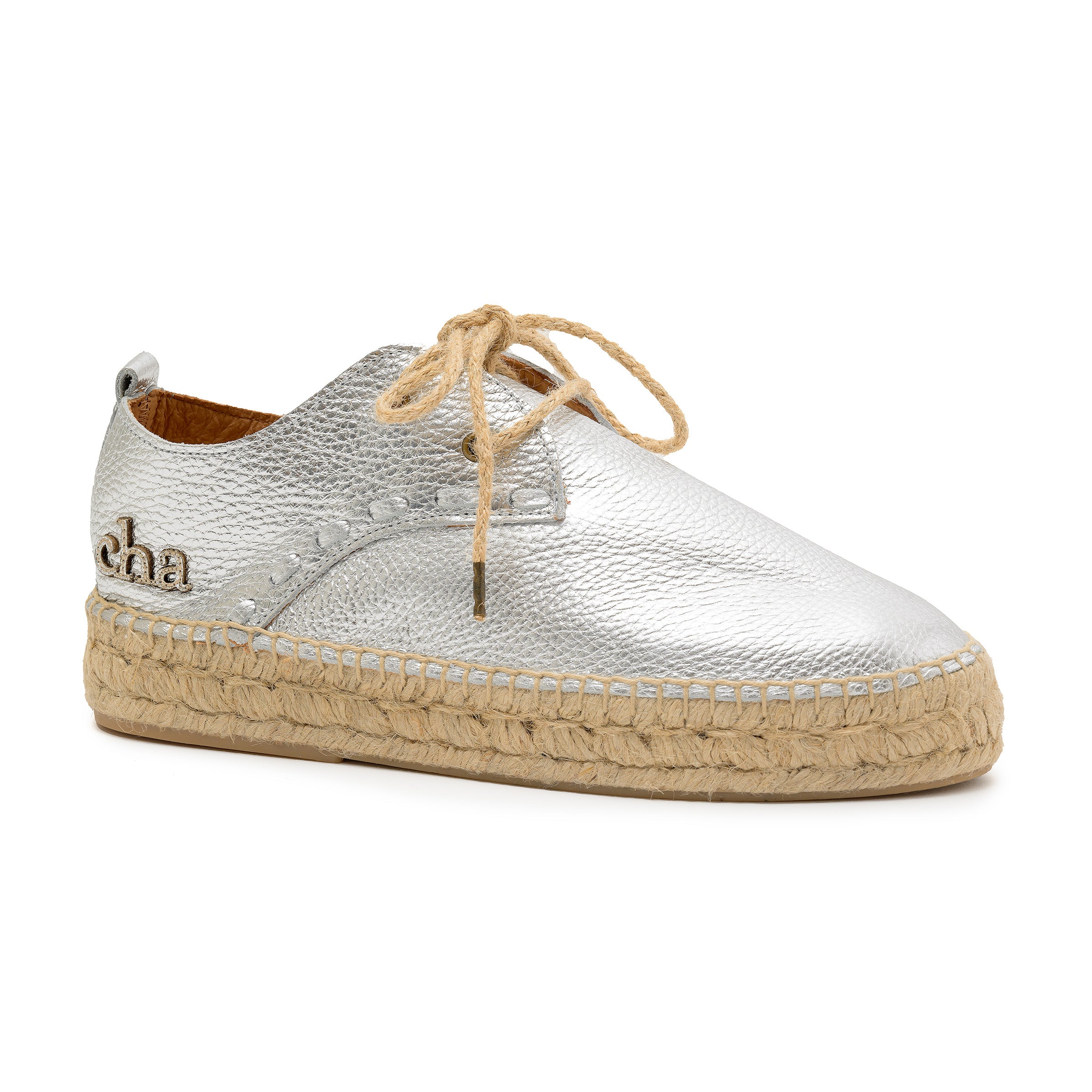 espadrille sneaker silver