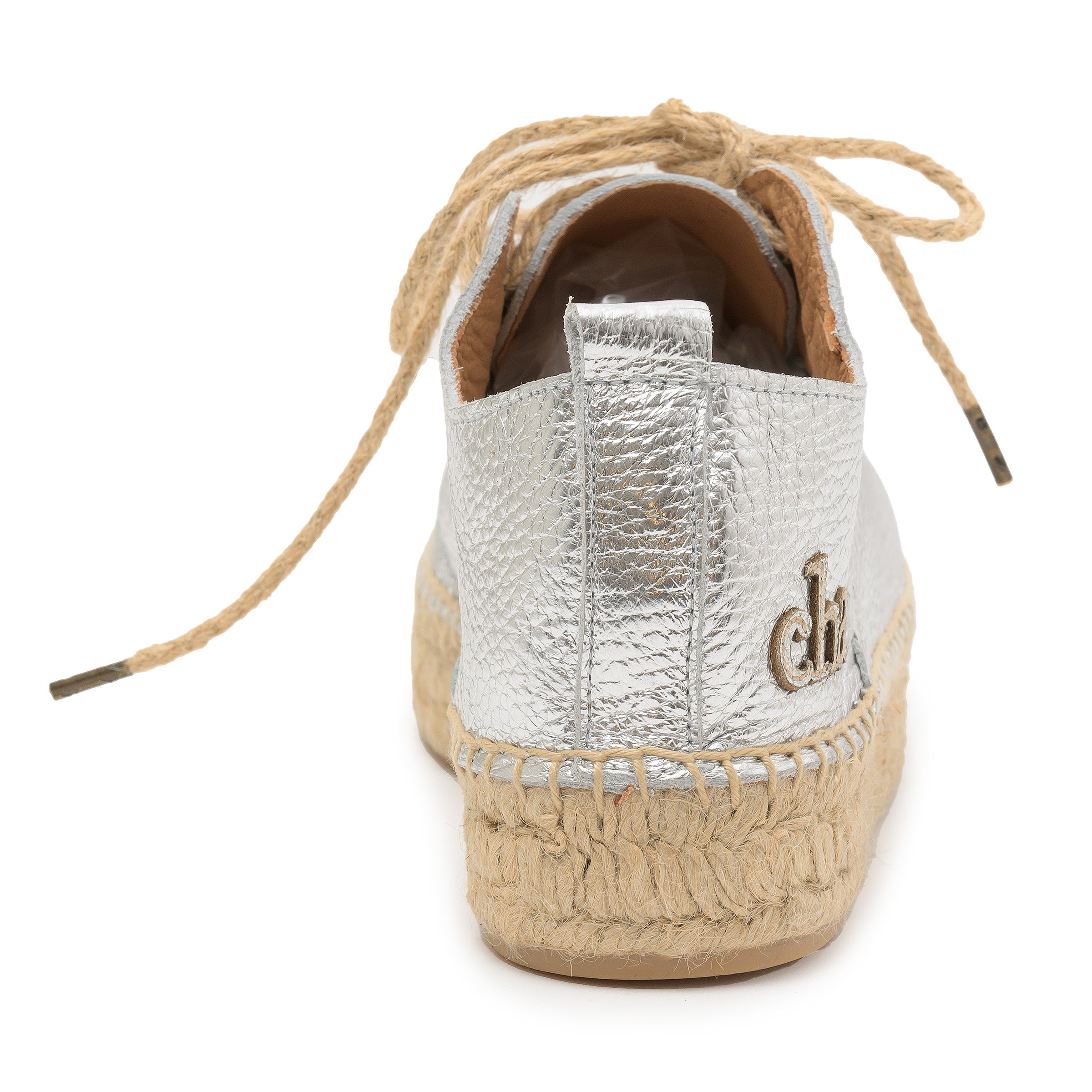 espadrille sneaker silver