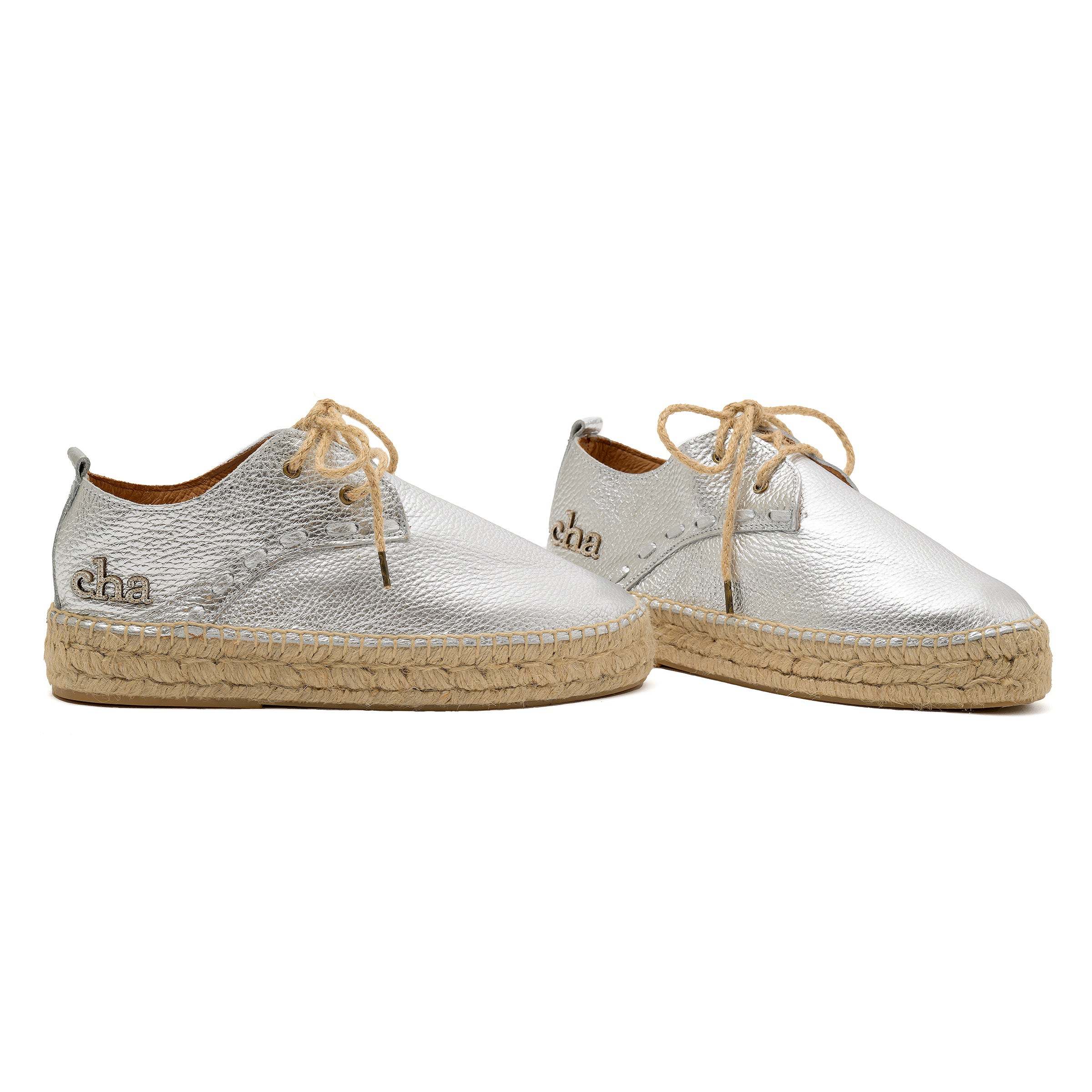 espadrille sneaker silver