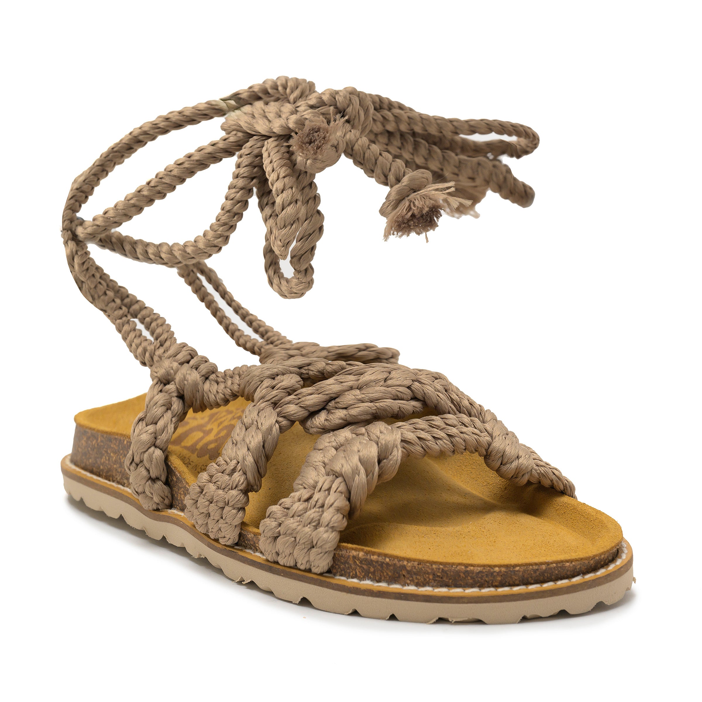 sandal web-light brown