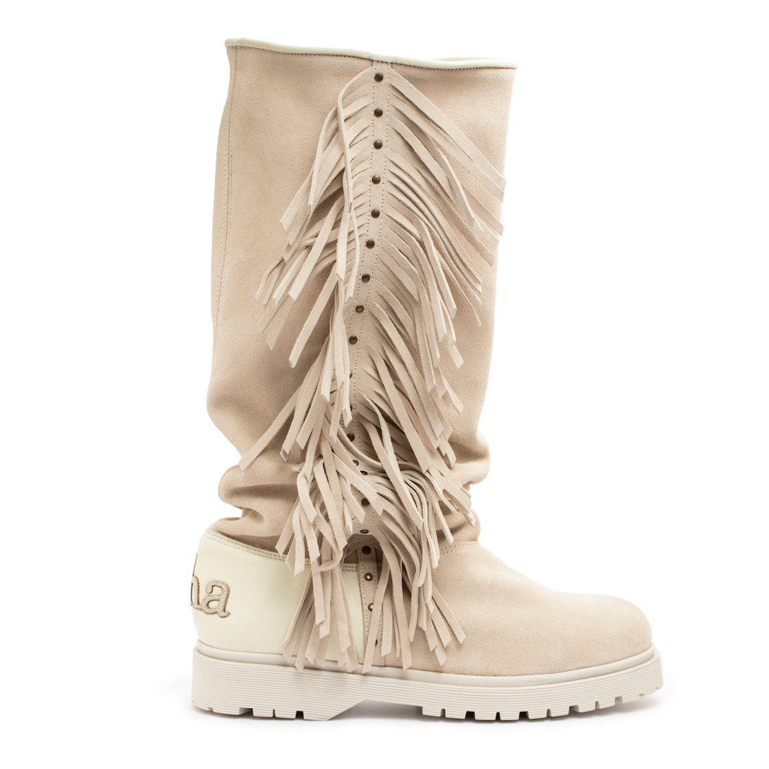 Fringe Tall Cream - merino footpart